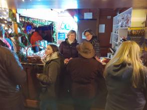 Stand auf ddem Rheinbacher Weihnachtsmarkt